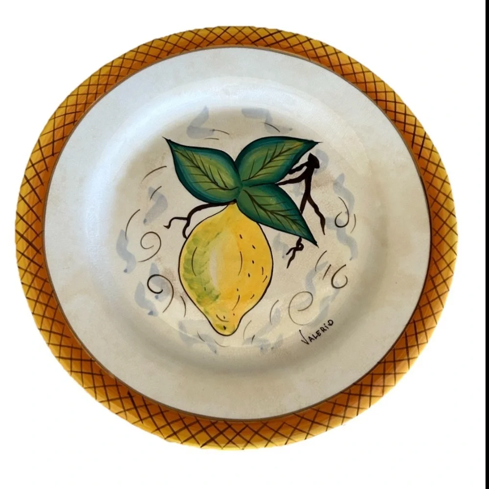 Gant Bella Casa Valerio Fruta Dinner Plate Lemon 11